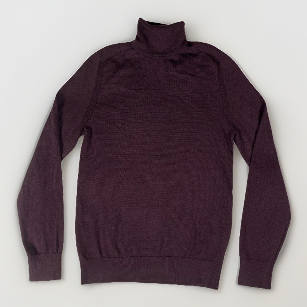 Express Sweater Womens XS Maroon Merino Wool Blend‎ Knitwear Turtleneck Winter